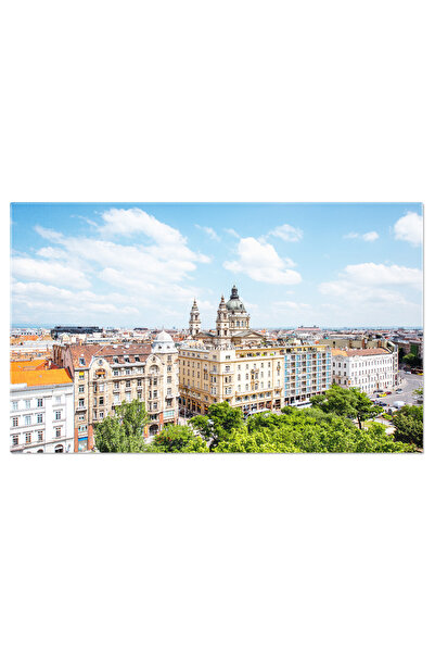 StoryGift Romania Tablou Canvas Vedere Urbana Asupra Budapestei Ungaria, Bise...