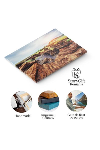 StoryGift Romania Tablou Canvas: Peisaj Vulcanic In Islanda