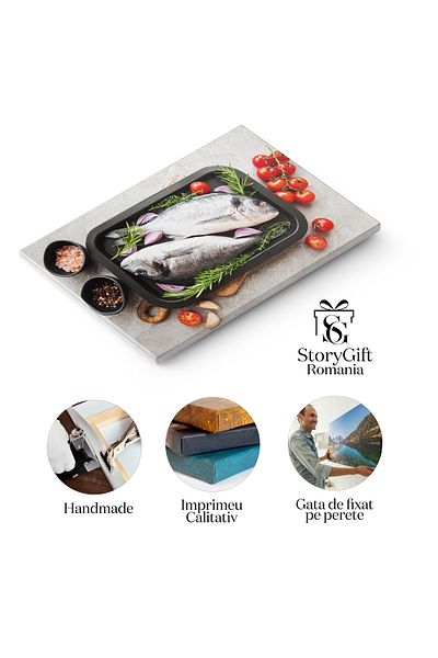 StoryGift Romania Tablou Canvas: Delicii Zilnice - Macaron, Desert, Diverse