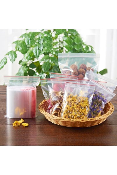 YOK YOK AMBALAJ Kilitli Torba Kına Çerez Poşeti 10x12cm 100 Adet 1 Paket