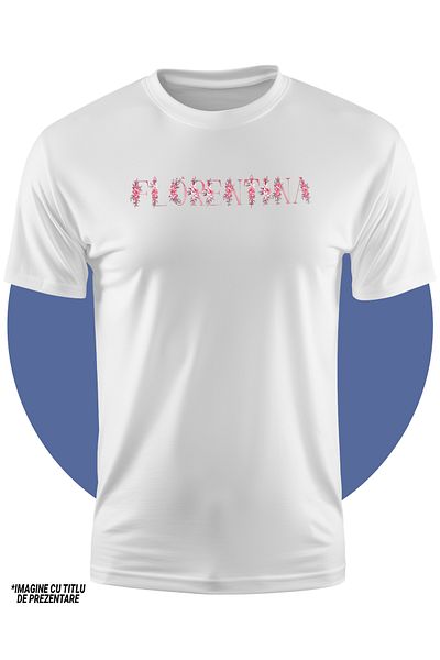 StoryGift Romania Tricou Copii Fete Cu Numele Florentina, Floral, Colorat, Creativ, Frumos, Unicat 100% Bumb