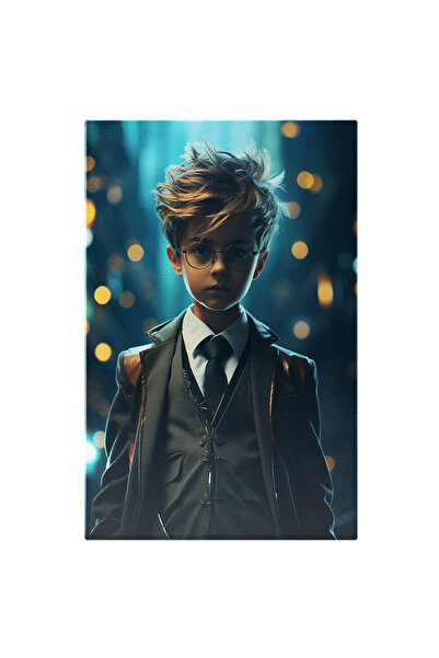 StoryGift Romania Tablou Canvas: Fotografie Cu Un Baietel La Costum - Harry Potter Pictura Digitala