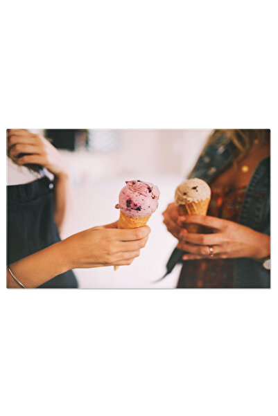 StoryGift Romania Tablou Canvas: Momentul Inghetatei - Inghetata, Placere, De...