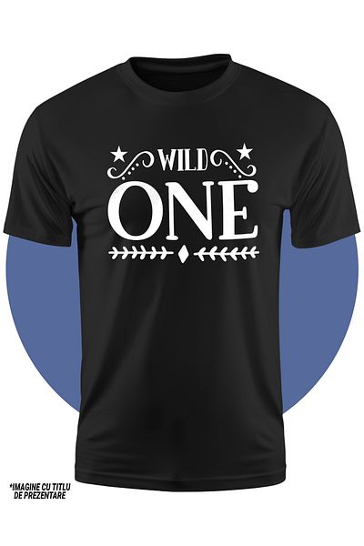 StoryGift Romania Tricou Copii cu stelute pentru cei care sunt mai salbatici 100% Bumbac, Unisex, Negru, 12