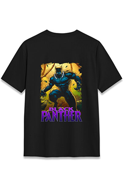 EZG Business Μπλουζάκι με στάμπα στην πλάτη Black Panther, Unisex, 100% Βαμβα...