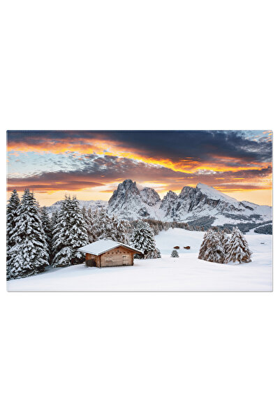 StoryGift Romania Tablou Canvas Peisaje De Iarna In Dolomiti: Zapada Si Munti...