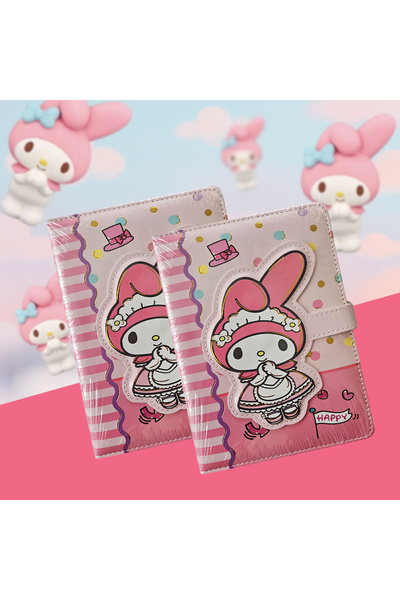 Fancy Space دفتر ديزني ماي ميلودي ثلاثي الأبعاد باللون الوردي مع غطاء مغناطيسي