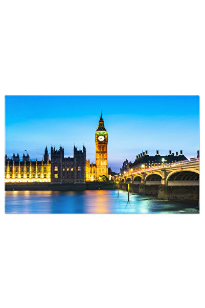 StoryGift Romania Tablou Canvas - Londra La Apus: Podul Westminster Si Big Be...