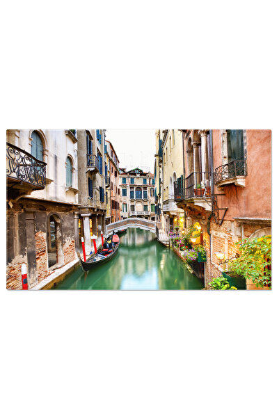 StoryGift Romania Tablou Canvas 120 x 80CM Canal pe Motawa in Gda?sk, Polonia Gda?sk, canal, port, arhitectura, STG