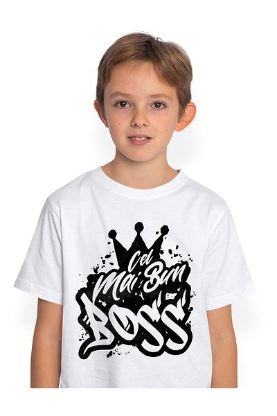 StoryGift Romania Kids Boys T-Shirt For The Best Boss, Appreciation, Gift, Reward, Thank You 100% Bu