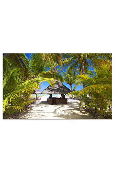 StoryGift Romania Tablou Canvas Bar Pe Plaja Plaja, Bar, Mauritius, Vacanta, Nisip 657