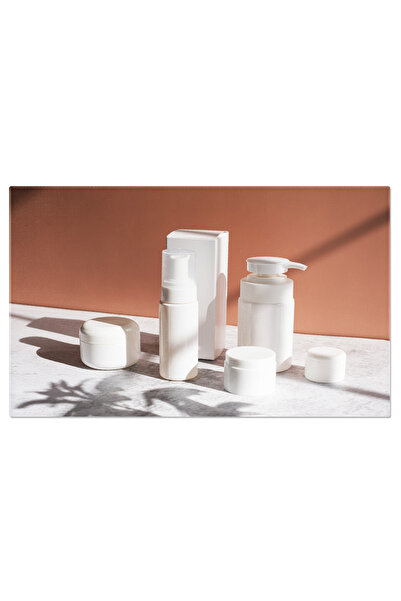 StoryGift Romania Tablou Canvas Recipientul Alb Pentru Ingrijirea Pielii Pe F...