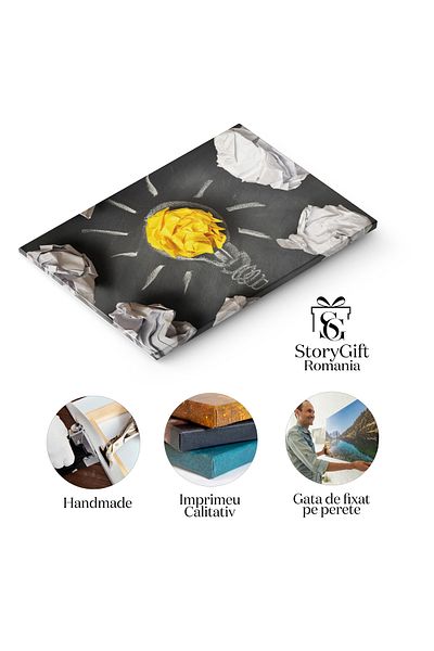 StoryGift Romania Tablou Canvas Concept Idee Noua, Creativitate, Inspiratie, Inovatie, Plan 3285