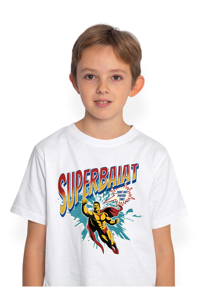 StoryGift Romania Tricou Copii Baieti Super Baiat Supererou Sunt Aici Pentru ...