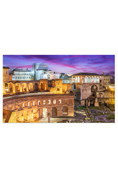 StoryGift Romania Tablou Canvas - Forumul Roman La Apus: Peisaj Istoric