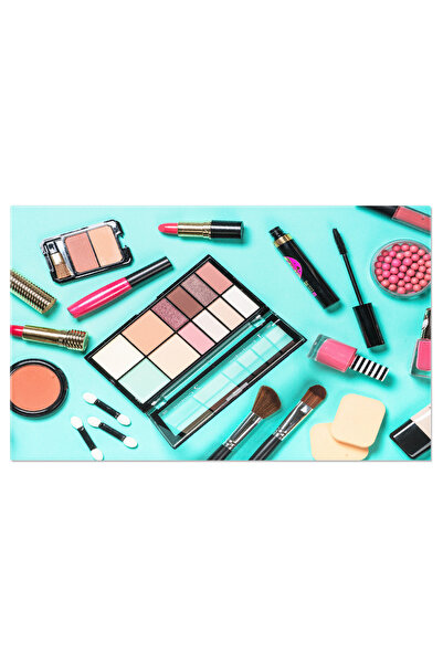 StoryGift Romania Tablou Canvas Cosmetice Profesionale De Machiaj Pe Fundal D...