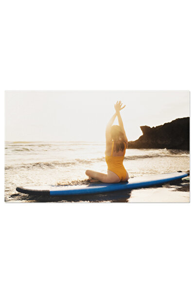 StoryGift Romania Tablou Canvas: Contemplare La Malul Oceanului - Ocean, Surf...