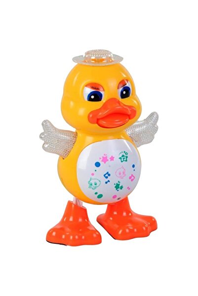 BAMTEBİ Dans Eden Ördek Sesli Işıklı Hareketli Ördekçik 20 Cm Dansçı Ördek