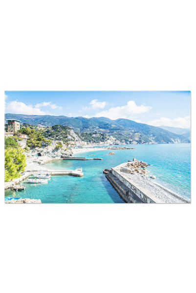 StoryGift Romania Tablou Canvas Vedere Aeriana A Monterosso, Italia Aerial, C...