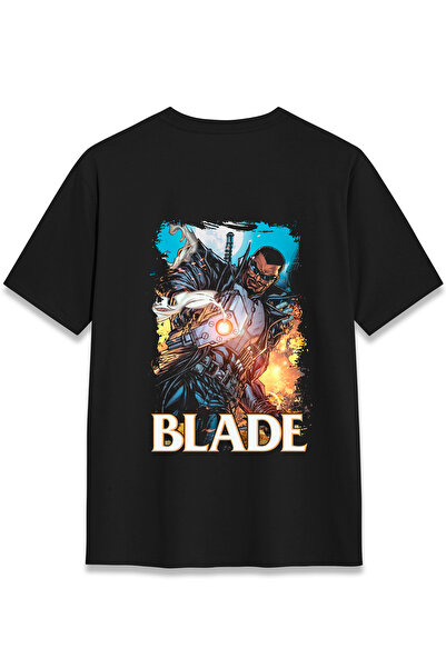 EZG Business Tricou cu imprimeu pe spate BLADE Model, unisex, 100% bumbac, co...