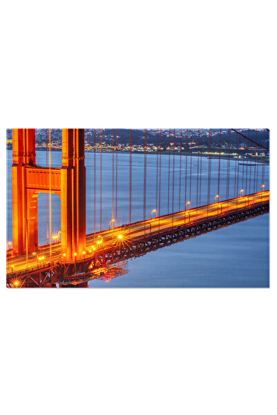 StoryGift Romania Tablou Canvas Detaliu Al Podului Golden Gate In San Francis...