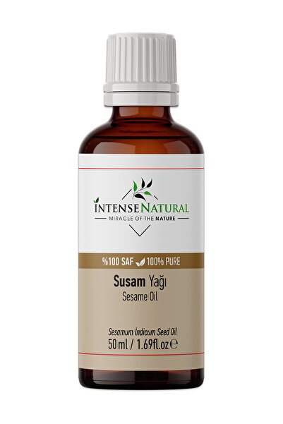 İntense Natural Susam Yağı Soğuk Sıkım 50 ml %100 Saf Ve Doğal Sesame Seed Oil