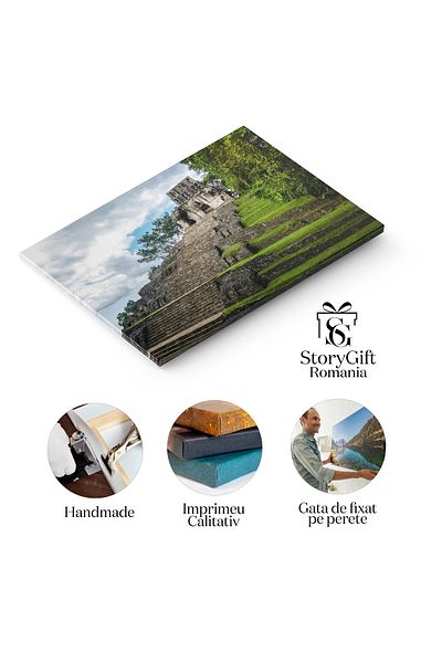 StoryGift Romania Tablou Canvas: Ruinele Civilizatiei Maya Din Chiapas