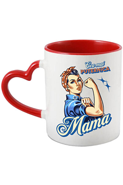StoryGift Romania Cana cu Femeie Gospodina Text Cea Mai Puternica Mama Famili...