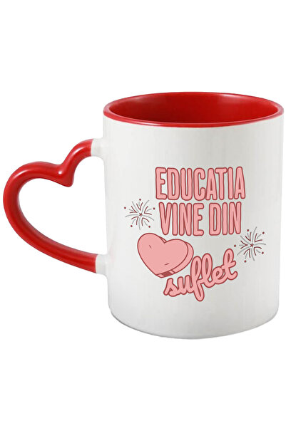 StoryGift Romania Cana educatia vine din suflet profesor scoala copii, 330ml,...