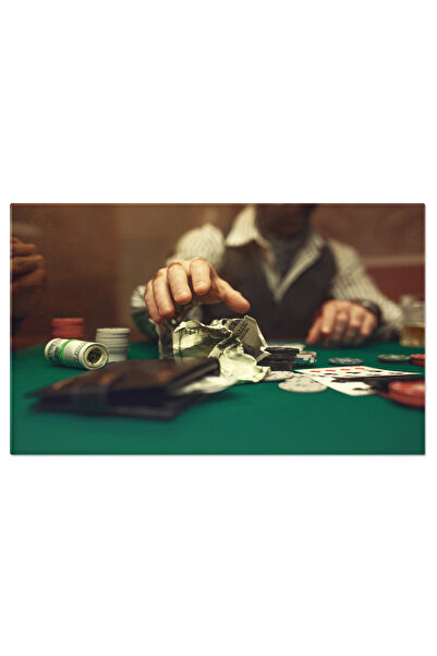 StoryGift Romania Tablou Canvas Cu Joc De Carti - O Incursiune Magica In Lumea Cazinourilor