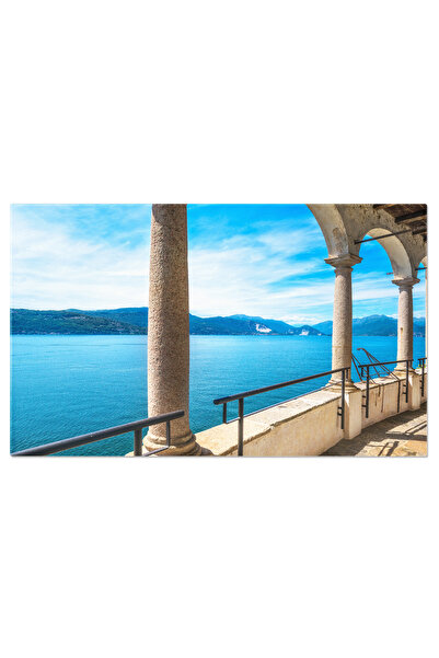 StoryGift Romania Tablou Canvas Vedere De Pe Lacul Maggiore De La Eremo Of Sa...