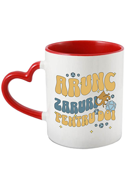 StoryGift Romania Cana Arunc zaruri pentru doi dragon jocuri video, 330ml, Ce...