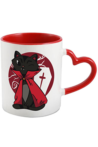 StoryGift Romania Cana Cu Pisica, Vampir, Pelerina, Cimitir, Cosciug, Hallowe...