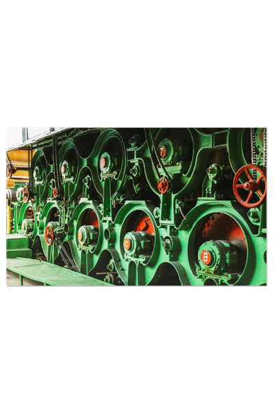 StoryGift Romania Tablou Canvas Valuri De Veche Hartie, Fabrica De Hartie, Fabrica, Masina De Fabricat Hartie, De