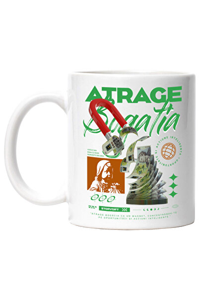 StoryGift Romania Cana Atrage Bogatia - Oportunitate si Actiune, 330ml, Ceram...