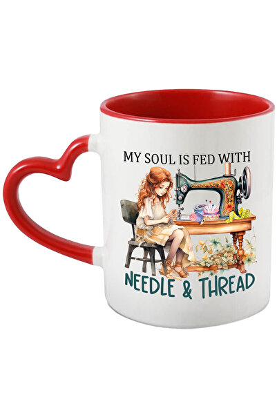 StoryGift Romania Cana cu mesajul "My soul is fed with needle & thread", prof...
