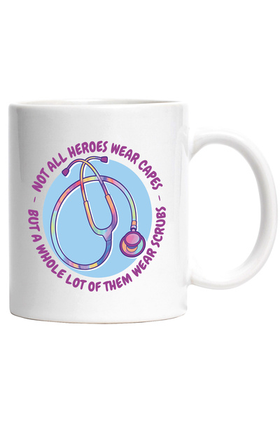 StoryGift Romania Cana Cu Mesaj Not All Heroes Wear Capes, Doctori, Eroi, Mul...