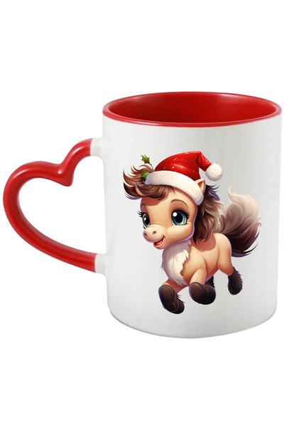 StoryGift Romania Cana cu un ponei cu caciula de Craciun | ilustratie | sarba...