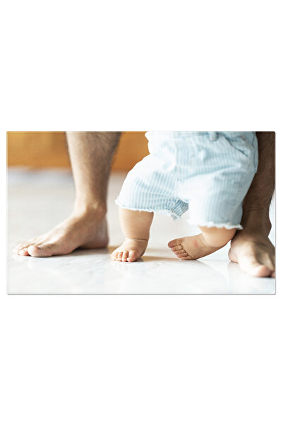 StoryGift Romania Tablou Canvas - Tata Si Copilul: Primii Pasi, Invatare Si M...