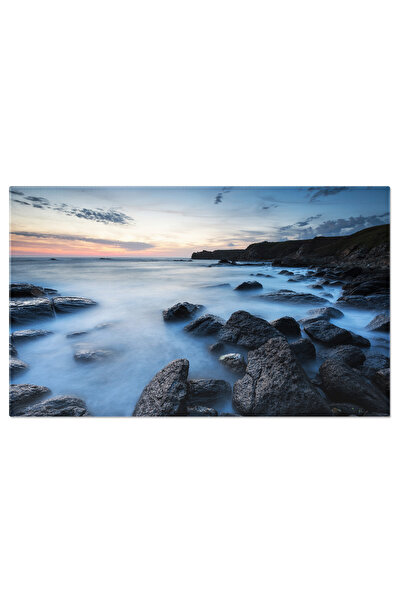 StoryGift Romania Tablou Canvas - Peisajul Calmat De Dimineata Cu Stanci