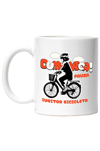 StoryGift Romania Cana pauza de duminica fata pe bicicleta sport relax, 330ml...