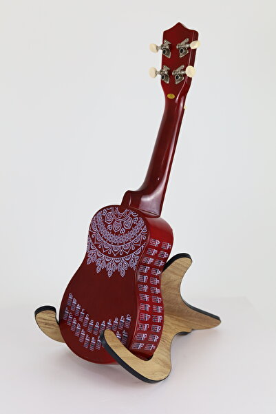 happypotam Ukulele Yeni Başlayanlar Için Arkasına ,yanına Yapıştırılan Şeffaf Akor Tablosu,cetveli