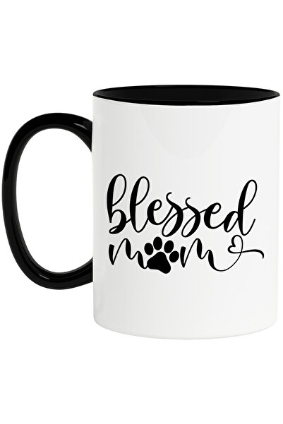 StoryGift Romania Cana cu o labuta si o inimioara cu mesajul "Blessed mom" - ...