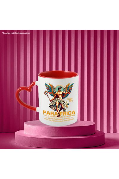 StoryGift Romania Fearless Angel Mug - Courage, Perseverance and Confidence, 330ml, Ceramic with M, With, STG.