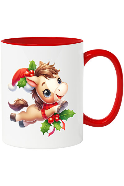 StoryGift Romania Cana cu un calut care poarta o caciula de Craciun | ilustra...