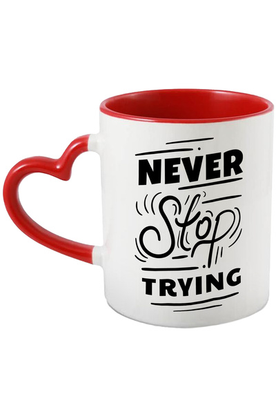 StoryGift Romania Cana Cu Mesaj Inspirational In Engleza Never Stop Trying, N...