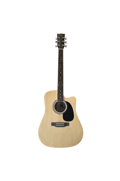 Parrot Electro Acoustic Guitar, Parrot DG100CT-N, Natural, with cutaway and 2-band EQ