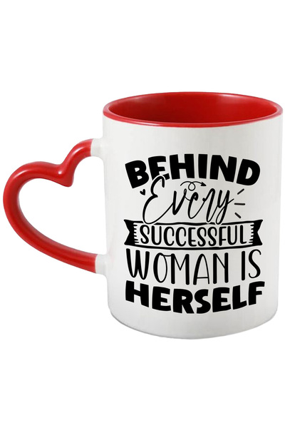 StoryGift Romania Cana pentru femei cu mesajul "Behind every successful woman...