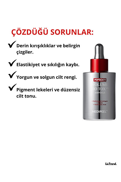 Medipeel Peptide 9 Volume Bio Tox Ampoule Pro 100 ml Volufiline ve Peptit İçeren Cilt Bakım Ampulü M0067