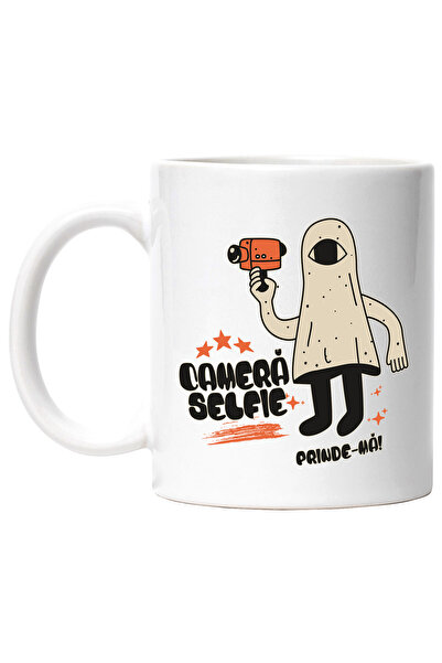 StoryGift Romania Cana fantoma cu camera selfie, prinde-ma, 330ml, Ceramic cu...